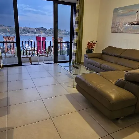 Sea Facing View Across The Valletta Area S2 * Sliema